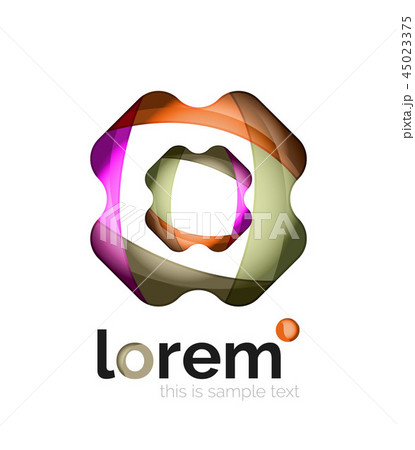 Abstract geometric business icon Abstract geometric business icon 45023375
