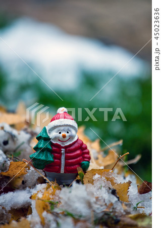 small Snowman figure forest small Snowman figure forest 45023636
