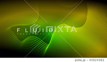 Digital flowing wave particles abstract background Digital flowing wave particles abstract background 45024362