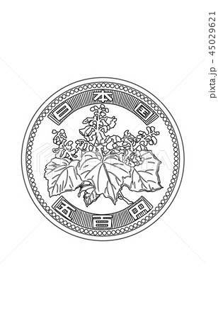 日本円五百円硬貨線表 45029621