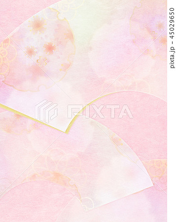 和 和風 和柄 背景 和紙 春 桜 ピンクのイラスト素材