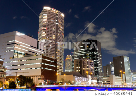 都市風景 夜景 都市風景 夜景 45030441