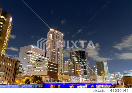 都市風景　夜景 45030442