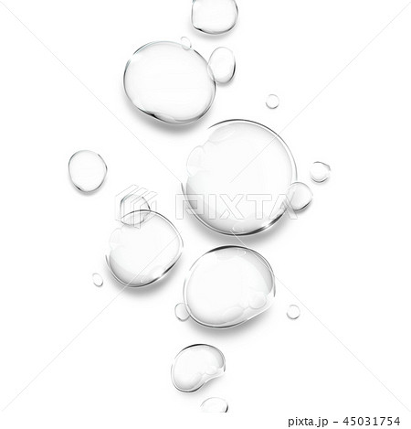 泡 水 水滴のイラスト素材