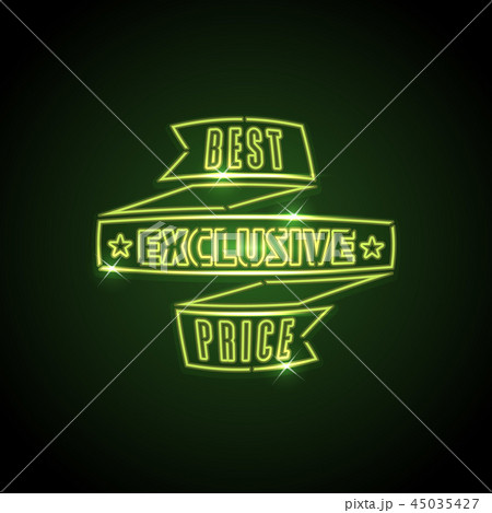 Green neon discount sale sign 45035427