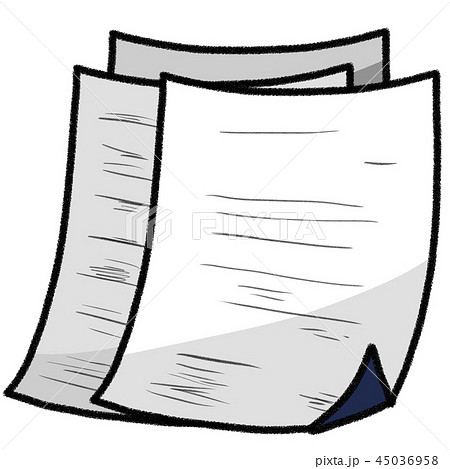 議事録 報告書 コピー用紙 書類のイラスト素材