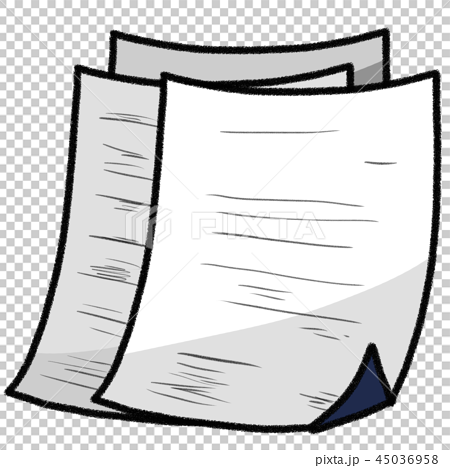 議事録 報告書 コピー用紙 書類のイラスト素材