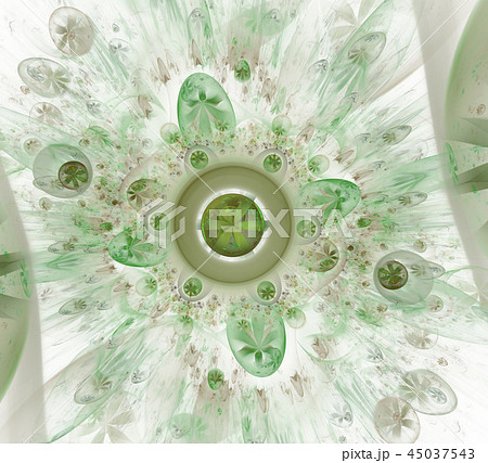 Translucent bubbles texture with glow Flowers. 45037543