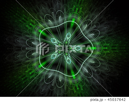 Layered floral star Woven texture fractal abstract Layered floral star Woven texture fractal abstract 45037642