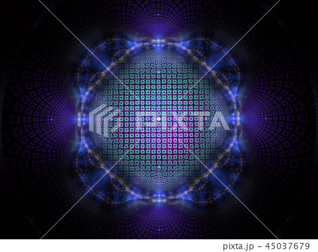 Layered floral star Woven texture fractal abstract 45037679