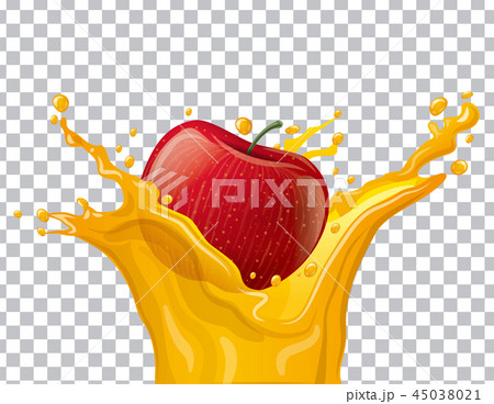 apple juice splash 45038021