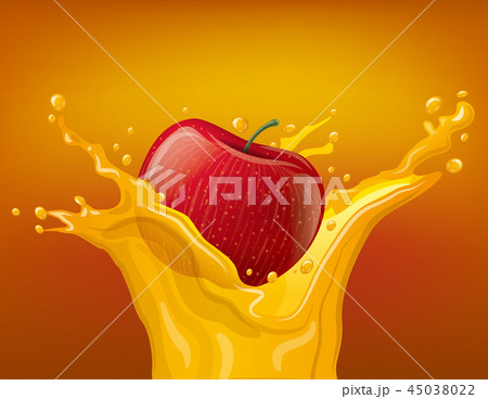 apple juice splash apple juice splash 45038022