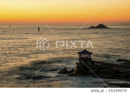 海 風景 朝 45039079