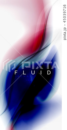 Mixing liquid color flow abstract background. Trendy abstract layout template for business or 45039716