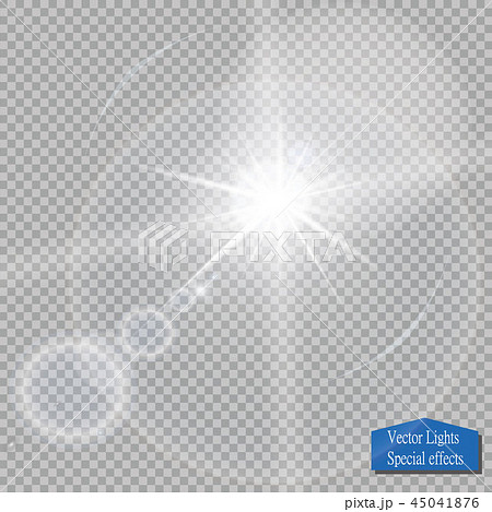 Vector transparent sunlight special lens flare light effect. Vector transparent sunlight special lens flare light effect. 45041876