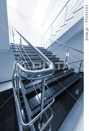 marble staircase in modern building 45042101