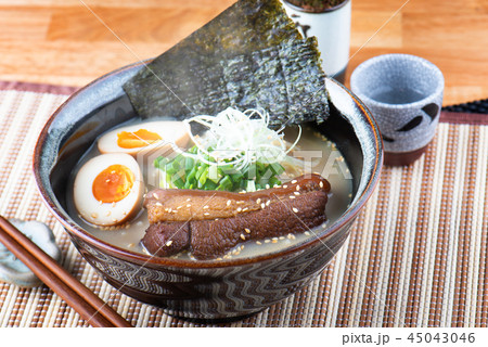 Japanese style noodle tonkotsu ramen. 45043046