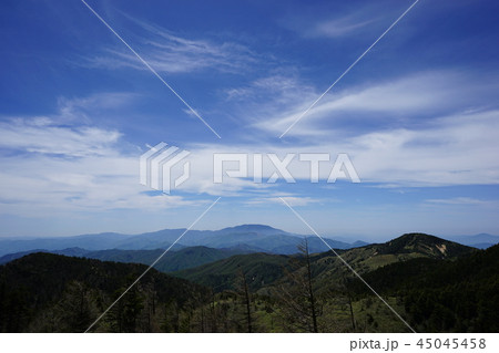 摺古木山からの恵那山と青空 摺古木山からの恵那山と青空 45045458
