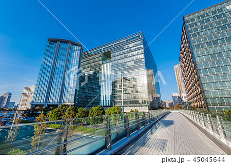 豊洲のオフィスビル街の風景 45045644