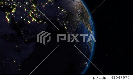3D rendering of the planet Earth from space 3D rendering of the planet Earth from space 45047976