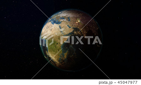 3D rendering of the planet Earth from space 45047977