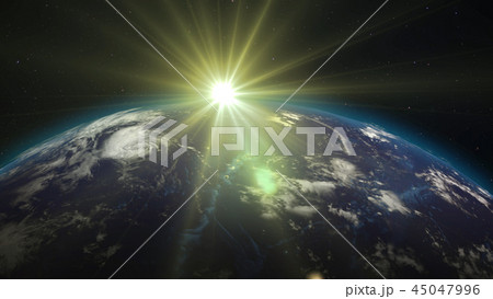 3D rendering of the planet Earth from space 3D rendering of the planet Earth from space 45047996