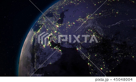 3D rendering of the planet Earth from space 45048004