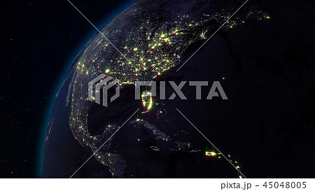 3D rendering of the planet Earth from space 45048005