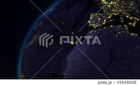 3D rendering of the planet Earth from space 45048006