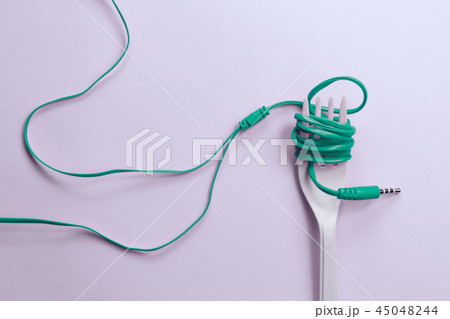 The Headphone songs as food. Musical concept. 45048244