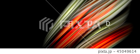 Mixing color waves on black, liquid flowing shapes Mixing color waves on black, liquid flowing shapes 45049614