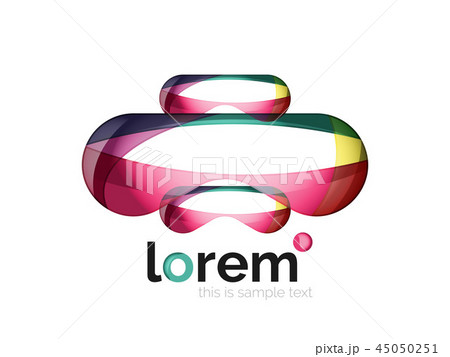 Abstract geometric business icon Abstract geometric business icon 45050251