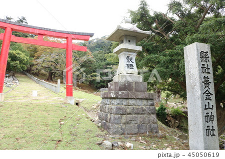 金華山黄金山神社、表参道の鳥居 金華山黄金山神社、表参道の鳥居 45050619