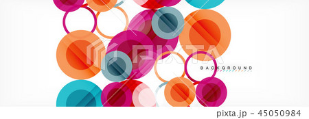 Overlapping circles design background Overlapping circles design background 45050984