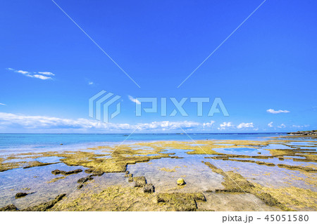 沖縄の海 残波岬 45051580