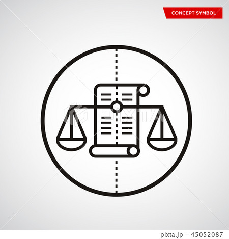 Scale of justice symbol 45052087
