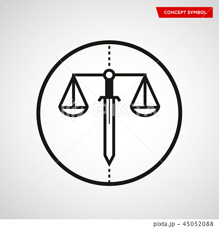 Scale of justice symbol Scale of justice symbol 45052088