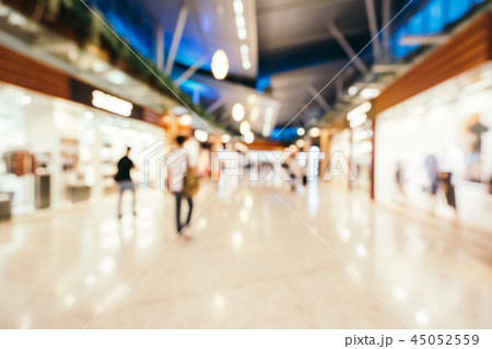 Abstract blur and defocused shopping mall of department store interior Abstract blur and defocused shopping mall of department store interior 45052559
