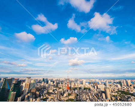 Beautiful Architecture and building around tokyo city with tokyo tower in japan 45052680