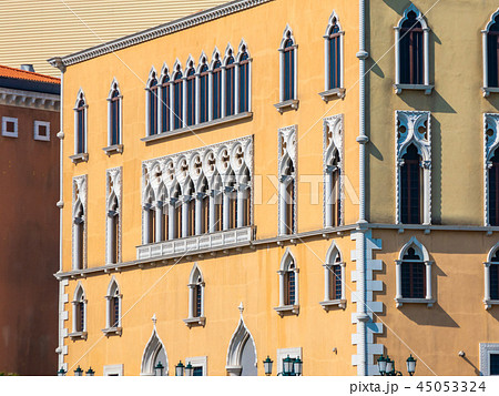 Beautiful architecture building with window exterior in italy style 45053324