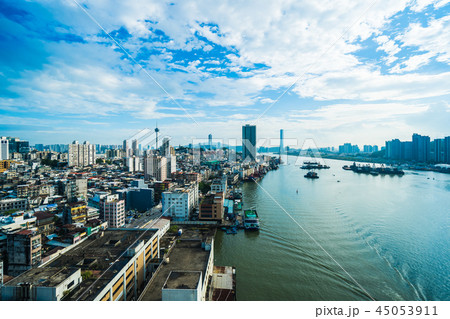 Beautiful architecture building cityscape of macau city 45053911