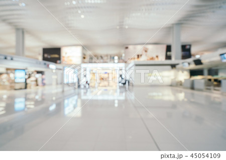 Abstract blur and defocused airport terminal interior Abstract blur and defocused airport terminal interior 45054109