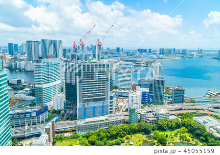 Beautiful architecture building in tokyo city skyline 45055159