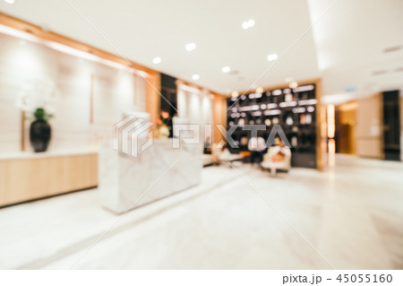 Abstract blur and defocused hotel and lobby interior Abstract blur and defocused hotel and lobby interior 45055160