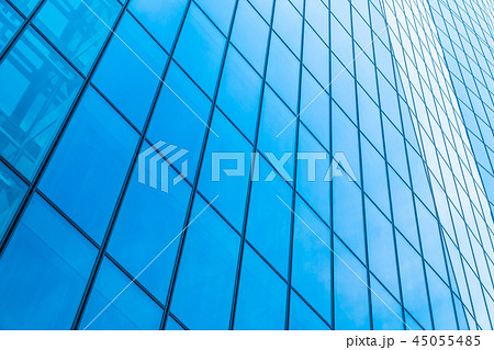 Beautiful architecture office building skyscraper with window glass pattern 45055485