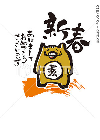 2019　年賀状 45057815