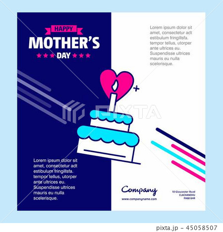 Mother's day card creative design vector 45058507