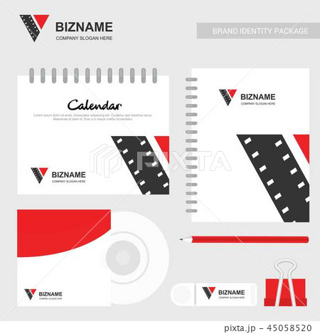 Company Calender diary design with video logo 45058520