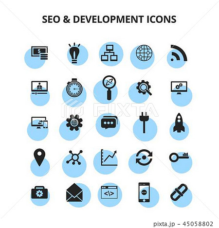 SEO & Development Icons SEO & Development Icons 45058802