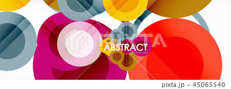 Circle composition abstract background 45065540